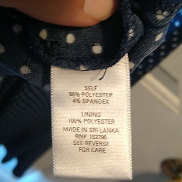 Established 1962 Blue and White A-Line Scoop Neck Midi Dress - Picture 4 of 6